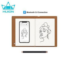 Huion Note 스마트 노트북 무선 그래픽 태블릿 메모장 전자 쓰기 패드 iOS 안드로이드 장치 지원 50