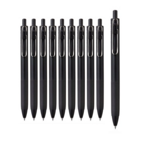 유니볼원 중성 잉크펜 0.38mm, 블랙배럴, 40개