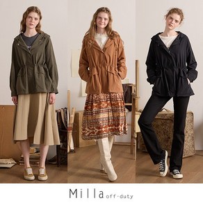 [MILLA] 밀라 23FW 후드 사파리 점퍼 1종