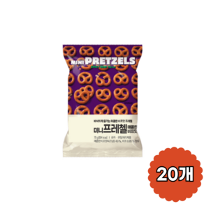 삼진 미니프레첼 매콤한비프맛, 70g, 20개