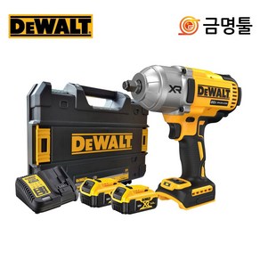 디월트 DCF900P2T 충전임팩렌치 20V 5.0AH 1/2인치 BL모터 하이토크임팩 4단모드변경, 1개