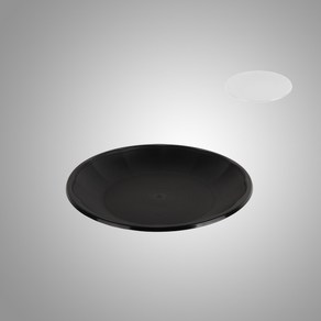 행복물류 사출용기 다회용기 다회용접시 다회용원형접시 bw230파이 200개, 백색