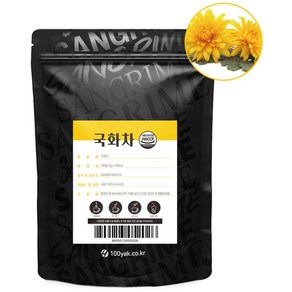 산그리메 국내산 국화차 100티백 대용량 PLA 생분해필터 삼각티백차, 1g, 100개, 1개, 100개입