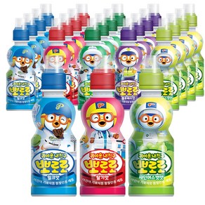 [메리박스] 뽀로로음료x20개 혼합맛 밀크 / 딸기 / 사과 / 블루베리 / 샤인머스켓, 1박스, 235ml, 세트0A){밀크4+딸기4+사과4+베리4+샤인4} 20개