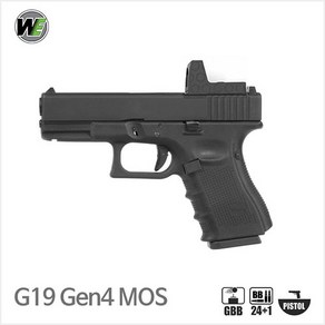 WE G19 Gen4 MOS[각인버전] 하비라이프 서바이벌 핸드건, 1개