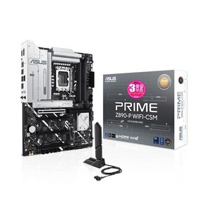 ASUS PRIME Z890-P WIFI-CSM STCOM 컴퓨터 PC 게이밍 인텔 메인보드, 단품