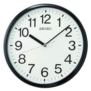 SEIKO 12인치 비즈니스 벽시계 블랙