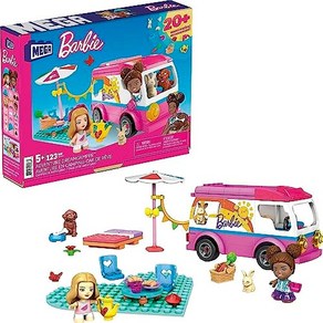 MATTEL MEGA CONSTRUX Barbie Adventure Dream Camper [5 years old ~] GWR35 Pink