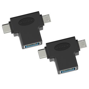 벤션 2in1 C타입 USB3.0 OTG 마이크로5핀 젠더