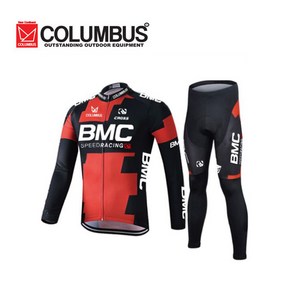 콜럼버스 BMC CYCLING TEAMS 긴팔 사이클복 상하의세트