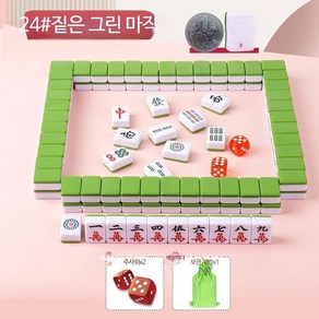 리치마작 휴대용 고급 세트 패 일본 보드게임, C, 1개