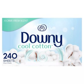 Downy 다우니 섬유 유연제 쿨 코튼 240매 시트 섬유유연제