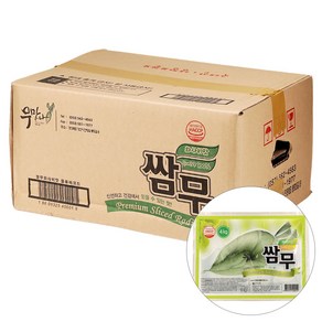 무맛나쌈무(와사비맛) 4KG민속 BOX(2), 2개, 4kg