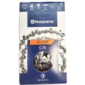 21x36 HUSQVARNA 72DL 18인치 X-CUT C35 스웨덴정품 허스크바나톱날 581 69 97-72 21-36T, 1개