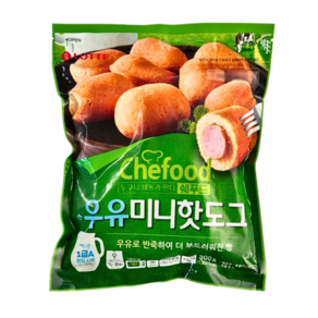 롯데푸드 라퀴진 우유미니핫도그 500g 2개