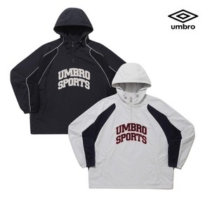[엄브로] 25SS 매장판 남녀공용 티셔츠 엔지니어드 레터링 후드 아노락 UQ121CWT24