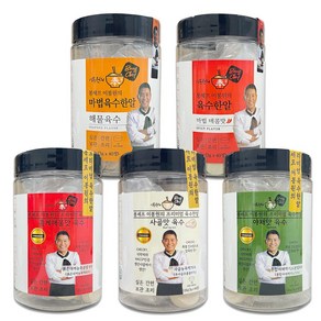 봉셰프 이봉원 육수한알 해물맛 사골맛 홍게맛 야채맛 코인육수 만능 고체 육수, 1개, 120g