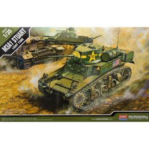 아카데미과학 스튜어트 전차 13269 1/35 M3A1 STUART LIGHT TANK, 1개