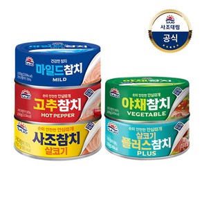 [사조대림] 사조참치(안심따개) 150g x 12캔, 살코기6캔+야채6캔 N, 선택:살코기6캔+야채6캔 {N}