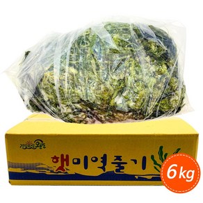 완도 햇 미역줄기 6kg 염장