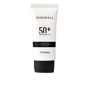 코리아나 제니스웰 수딩 선크림SPF50+ PA++++ 백탁과 끈적임이없는 선크림, SPF50+ PA++++, 50ml, 2개