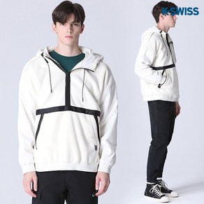 케이스위스 [케이스위스(K-SWISS)] 기모 아노락 후드