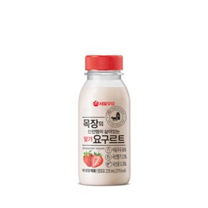 서울우유 목장의 신선함이 살아있는 요구르트 딸기 225ml 멀티팩 박스, 20개