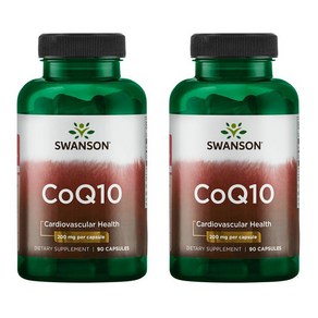 스완슨 CoQ10 200mg 캡슐, 2개, 90정