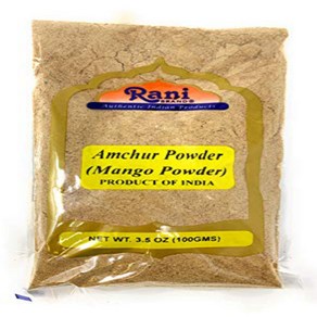 Rani Amchu (Mango) Gound Powde Spice 3.5oz (100 Rani Amchu (망고) 가루 향신료 3.5oz (100gm) ~ 천연 인도산 , 1개, 90.72g