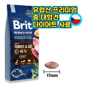 브릿 프리미엄 독 다이어트 건식사료, 15kg, 1개