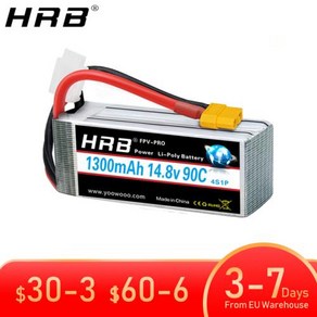 HRB Lipo 2S 3S 1300mah 4S 5S 6S 1500mah 1800mah 2200mah 2600mah 7.4V 11.1V 14.8V 18.5V 22.2V 드론 FPV