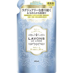 라본 일본 섬유유연제 블루밍 블루 화이트 머스크 리필 480ml, 1개