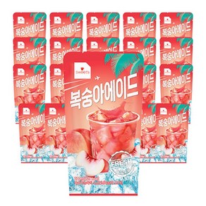 웰그린 스위츠 복숭아에이드 (230ml X 10개)-2개(총 20개) 편의점 아이스 음료