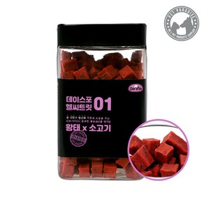 데이스포 헬시트릿 황태시리즈 대용량 큐브져키 영양제 황태x연어 400g 큐브, 1개