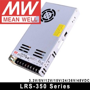 Mean Well 단일 출력 밀폐형 스위칭 전원 공급 장치 Mean Well LRS350 시리즈 12V 24V 36V 48V, 1개