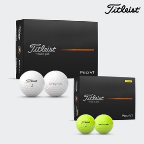 타이틀리스트 PRO V1 골프공 3피스 2025년 신상품 아쿠쉬네트코리아정품, 1개, 12개입, 화이트