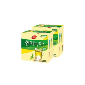 동서식품 현미 녹차 부드러운 향 회사 대용량 100개x1.3g, 1.3g, 100개입, 1개