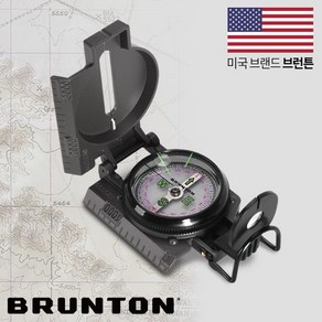 BRUNTON 브런튼 나침반 군용 M1 9077 군대 군인 보병용 나침판 야광표시 야간 휴대용, 1개