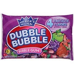 Double Bubble Fuit Flavo Bubble Gum 16 oz Bag, 1개, 453g