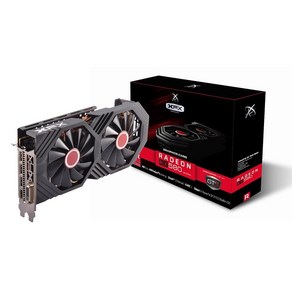 XFX Speedste SWFT210 라데온 RX 7700XT 게이밍 그래픽 카드 12GB GDDR6 HDMI 3xDP AMD RDNA 3 RX77TSWFTFA 포함, RX 580