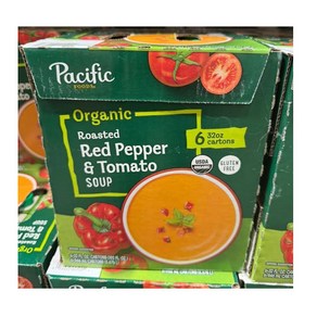 Pacific Food 오가닉 로스티드 레드 페퍼앤 토마토 소스 Pacific Food Organic Roasted Red Pepper and Tomato Soup 32 fl o