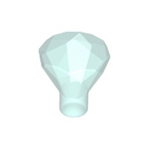 레고 부품 보석 바위 Tans-Light Blue Rock 1 x 1 Jewel 24 Facet 4119482 30153, 1개