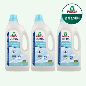 [프로쉬] 친환경 세탁세제 제로 1500ml, 1.5L, 3개