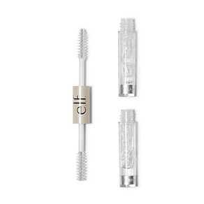 2 Pack E.l.f. Essential Wet Gloss Lash & Bow Clea Mascaa, 1개, 분명한