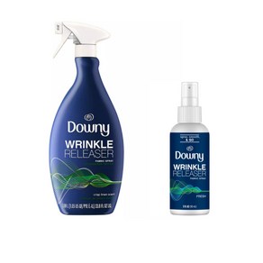 Downy 다우니 링클 릴리저 스프레이 구김제거 주름제거 크리스프 리넨 향 1+ 1 휴대용 사이즈, 1개, 90ml