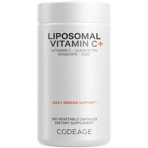 Codeage 리포솜 비타민 C 1500mg 아연 엘더베리 시트러스 바이오플라보노이드 자몽 레몬 오렌지 파우더 케르세틴 및 로즈 힙 과일 함유 - 비건 - GMO 프리, 1