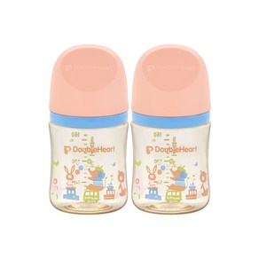 더블하트 모유실감 3세대 트윈팩블루밍가든, PPSU 애니멀타운, 160ml, 2개