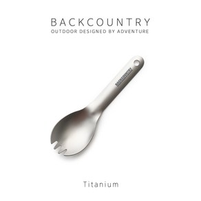 [BACKCOUNTRY] 백컨트리 티타늄 쿡웨어 (종합) / 코펠/라이스쿠커/컵/스푼/젓가락/플레이트/싱글쿠커/600ml/900ml/접시/식기류, 스몰 스포크, 1개