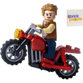 LEGO Juassic Wold Owen Gady 미니피규어 Motocycle Ages 6 1 피스, 1개