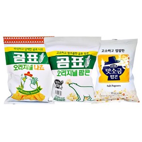 곰표 콜라보 오리지널 팝콘 x 나쵸 세트 곰표과자